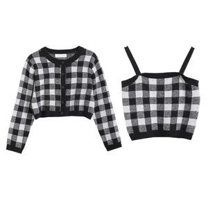women's plaid sweater cardigan